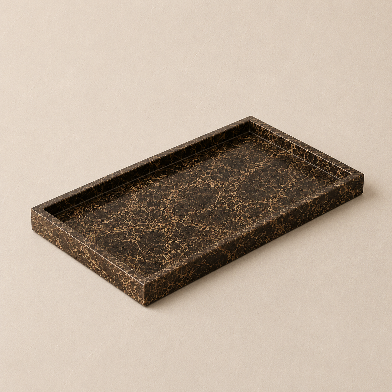 Brown Marble Large Tray