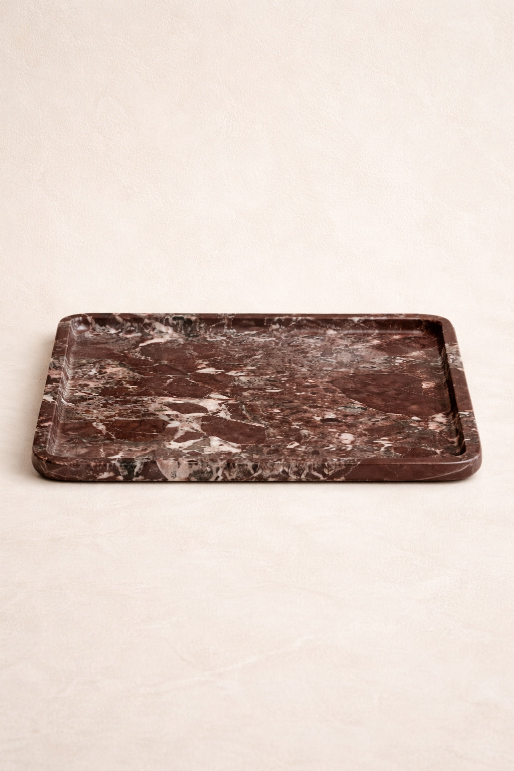Large Burgundy Marble Tray