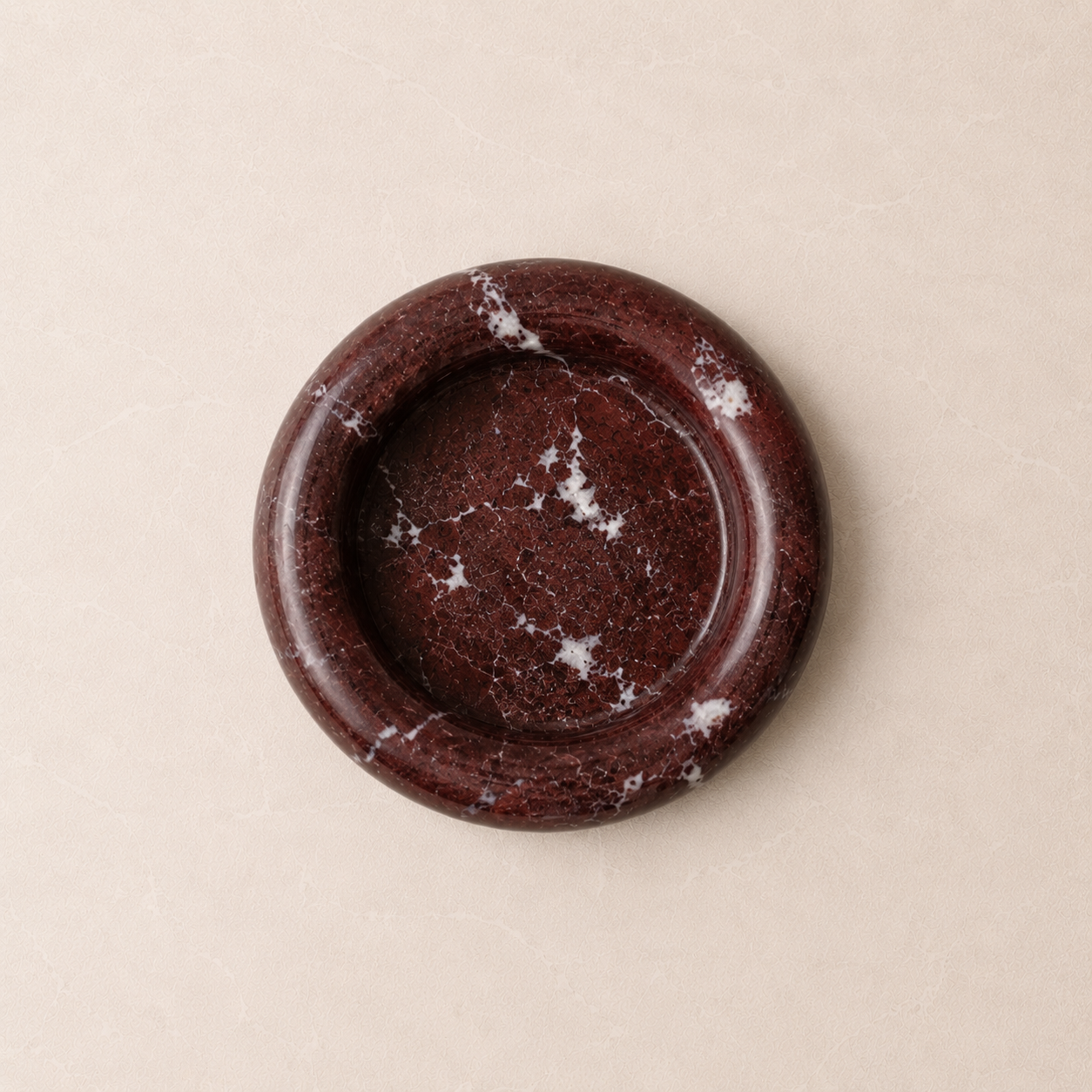 Burgundy Marble Donut Tray
