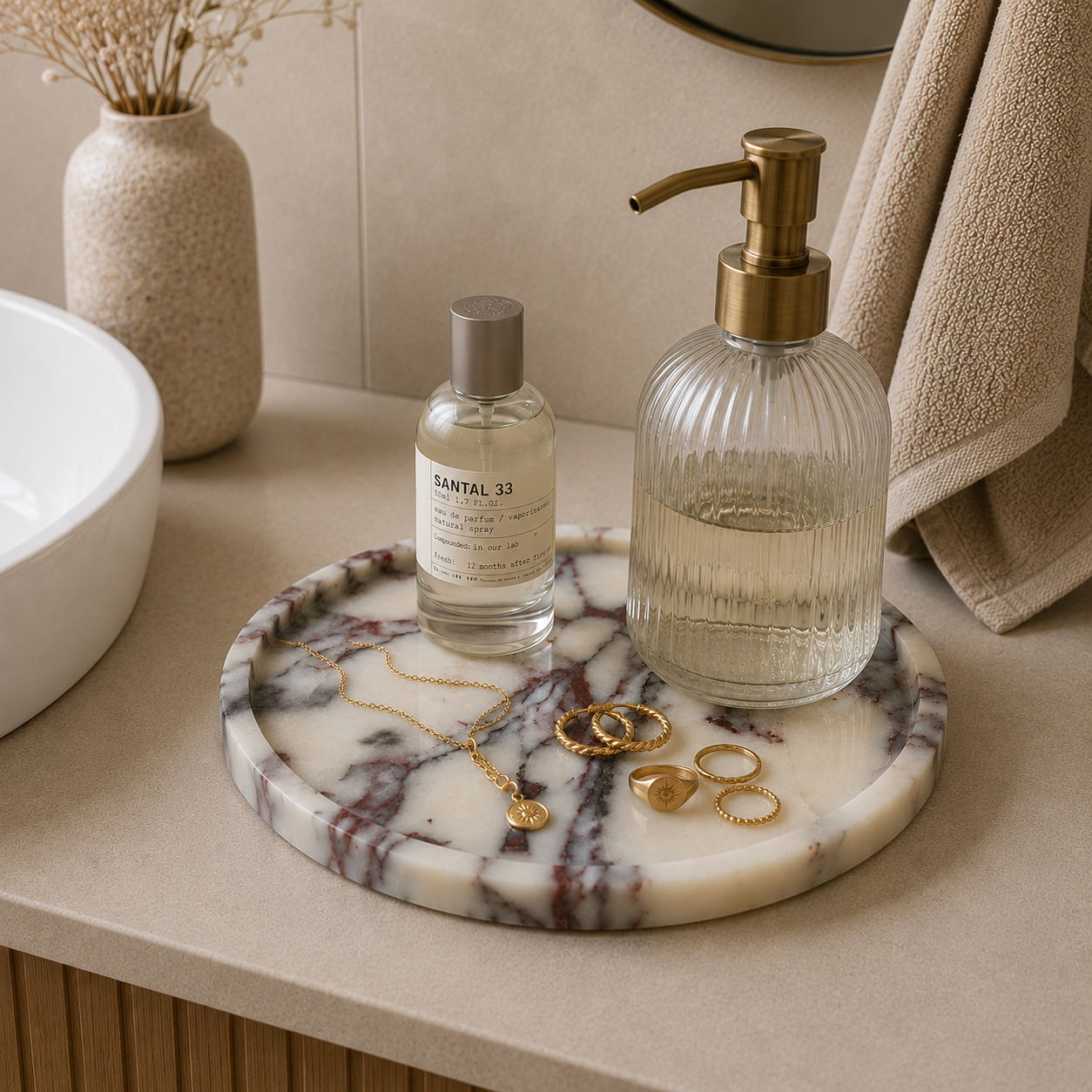 Viola Marble Round