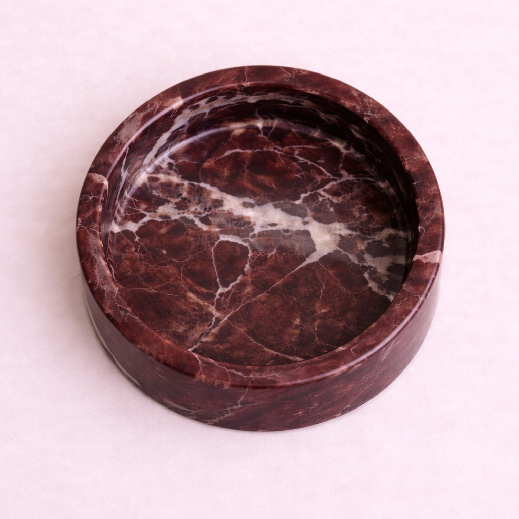 Marble Cat Bowl | Luxury Stone Pet Feeder | Modern Pet Decor